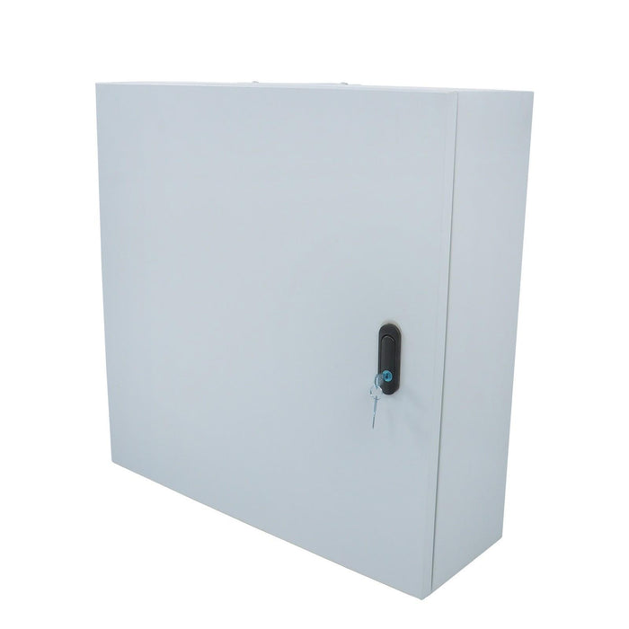 DURAFORCE Outdoor Steel Enclosure, 24 × 24 × 8'' NEMA 4X Electrical Box, Waterproof IP56