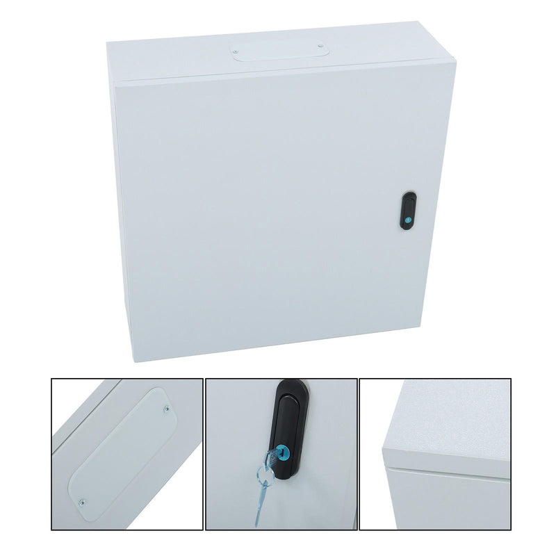 DURAFORCE Outdoor Steel Enclosure, 24 × 24 × 8'' NEMA 4X Electrical Box, Waterproof IP56