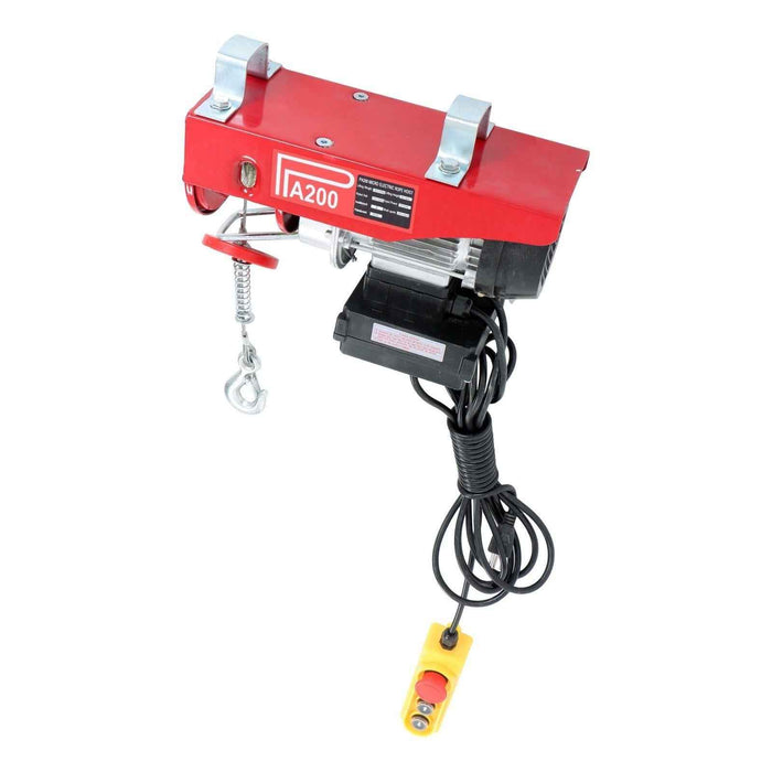 DURAFORCE Electric Hoist 440lbs with Wireless Remote Control,14ft Wired Remote Control