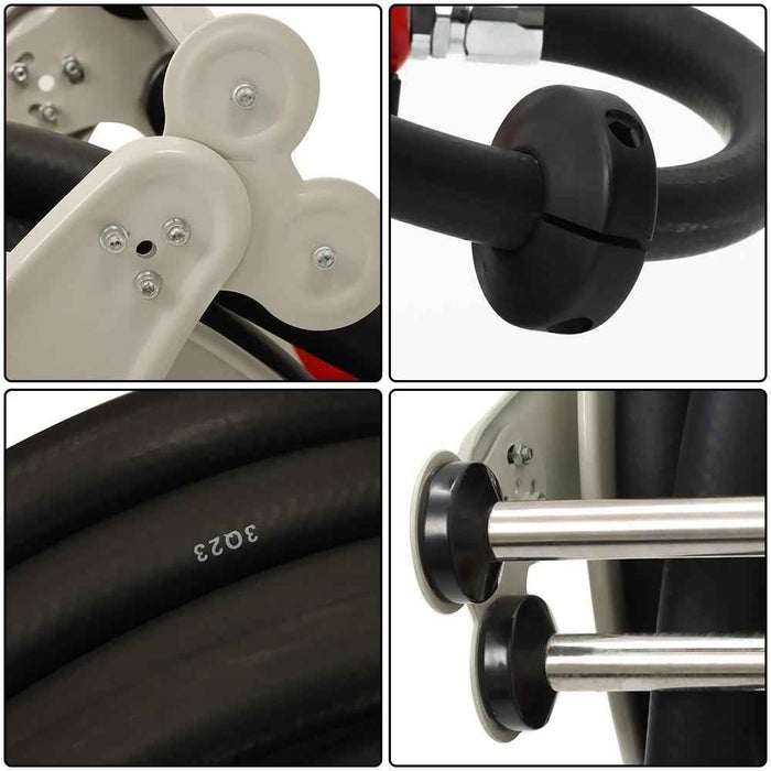 DURAFORCE High Quality Hand Powered 1" × 50 Feet 1 × Fuel Hose Reel With Fueling Nozzle