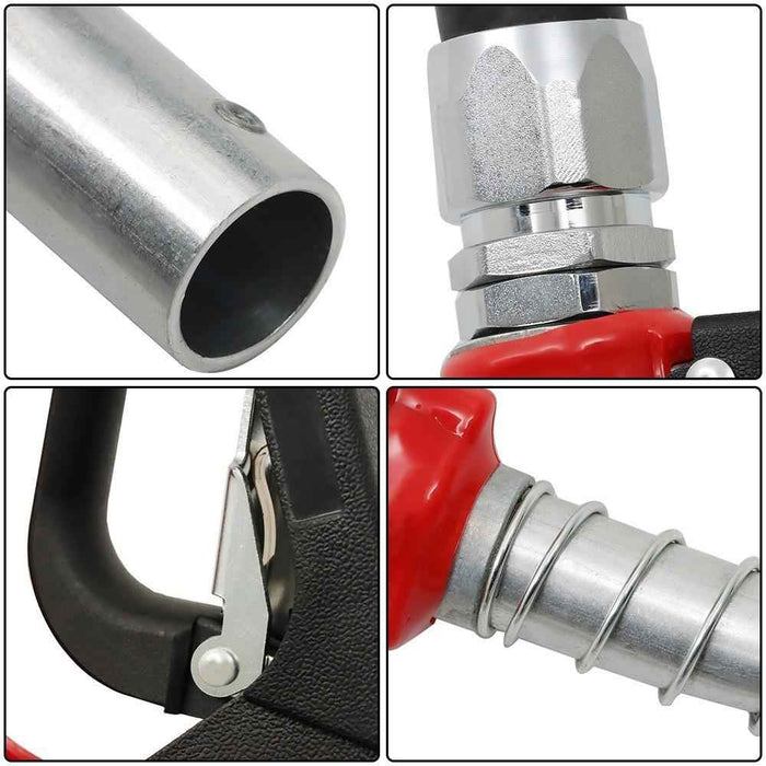 DURAFORCE High Quality Hand Powered 1" × 50 Feet 1 × Fuel Hose Reel With Fueling Nozzle