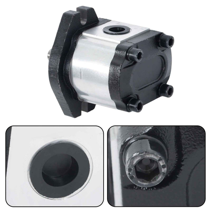 DURAFORCE 1-4 GPM Hydraulic Gear Pump Straight 3/4" Keyed Shaft, CCW SAE A-2 Bolts