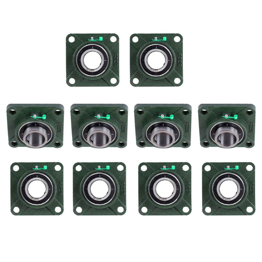 DURAFORCE New 10Pcs 1-3/4" Bore 4 Bolt Solid Base UCF209-28 Pillow Block Flange Bearing