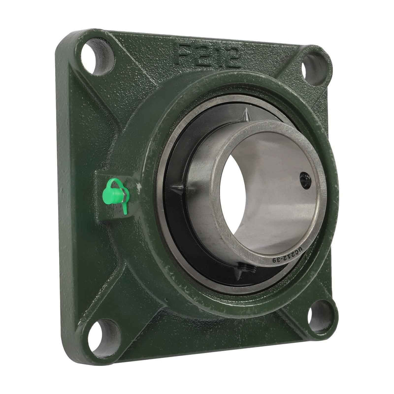 DURAFORCE New 6Pcs 2-7/16" Bore 4 Bolt Solid Base UCF212-39 Pillow Block Flange Bearing