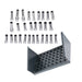 DURAFORCE New 29Pcs 1/32" - 1" R8 Collet Set for Bridgeport with 48 slot R8 Collet Rack