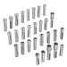 DURAFORCE New 29Pcs 1/32" - 1" R8 Collet Set for Bridgeport with 48 slot R8 Collet Rack