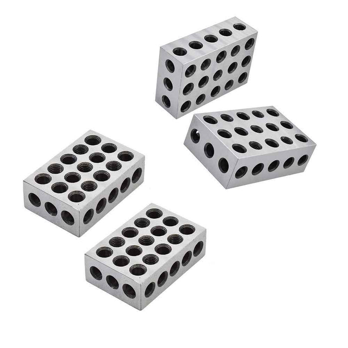 DURAFORCE 2 Matched Pair 2-4-6 Blocks 23 Holes 0.0002" Machinist 246 Jig New