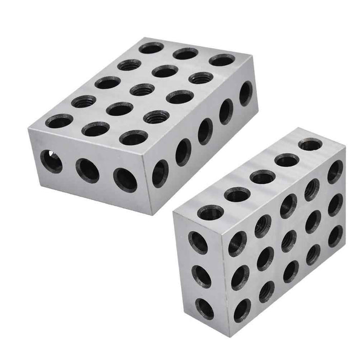 DURAFORCE 2 Matched Pair 2-4-6 Blocks 23 Holes 0.0002" Machinist 246 Jig New