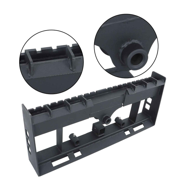 DURAFORCE W/ Receiver Hitch & Spear Sleeves Pallet Fork Frame 4000lb Heavy-Duty