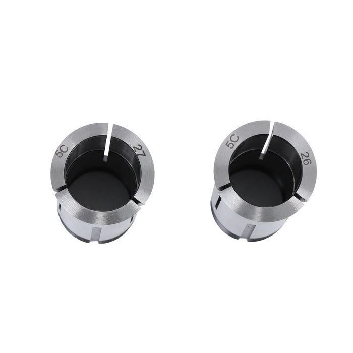 DURAFORCE New Precision Metric 5-C Collet Set 28 Pack with Rack 1mm TO 28mm 5C