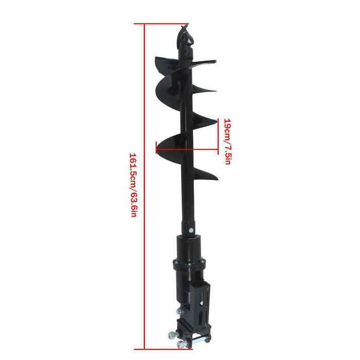 DURAFORCE 300mm Diameter Auger Drill For 1Ton-1.5Ton Mini Excavator W/ 2 pins & 2 pipes