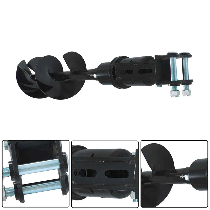 DURAFORCE 300mm Diameter Auger Drill For 1Ton-1.5Ton Mini Excavator W/ 2 pins & 2 pipes