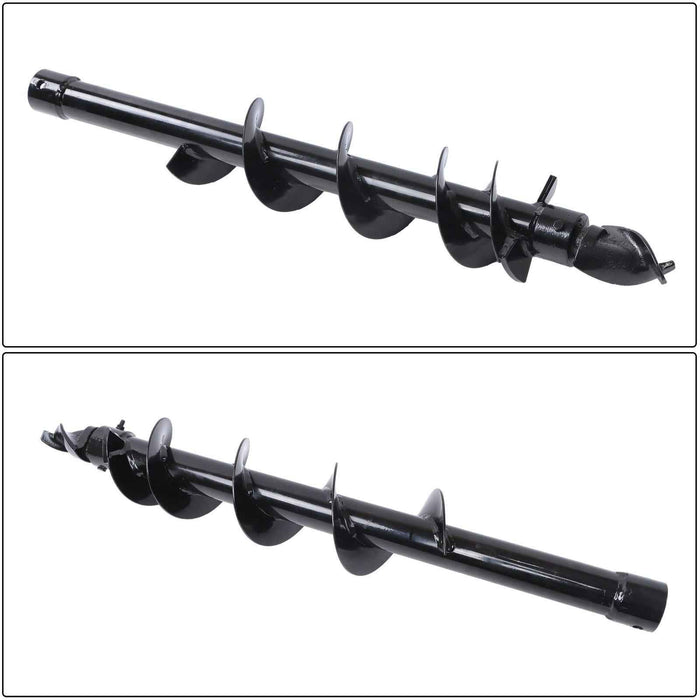 DURAFORCE 150mm diameter Auger Post Hole Attachment for mini excavator W/ Drill pipe & bit