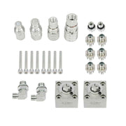 DURAFORCE Three Way Diverter Valves Excavator for 1-2 ton Mini Excavator w/ Quick Connects