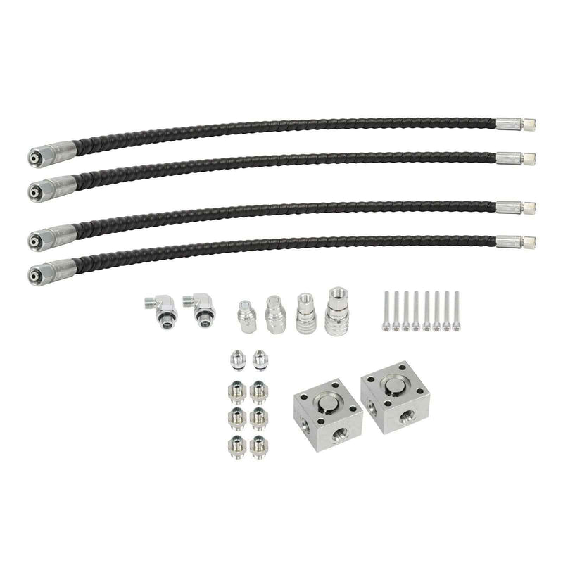 DURAFORCE Three Way Diverter Valves Excavator for 1-2 ton Mini Excavator w/ Quick Connects