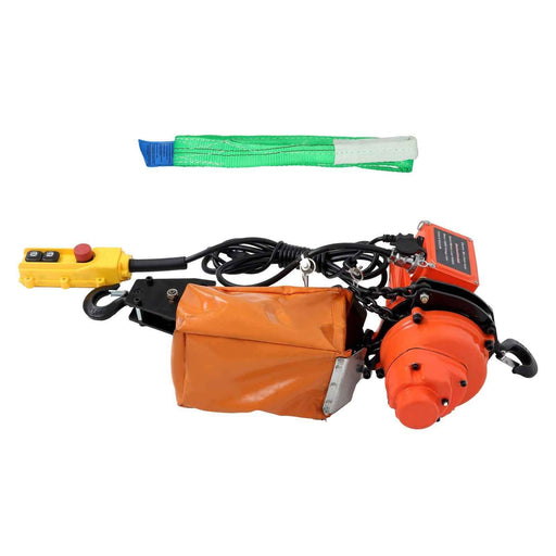 DURAFORCE 110V Electric Chain Hoist 2200lbs, 10ft Lift Height, 10 ft Wired Remote Control
