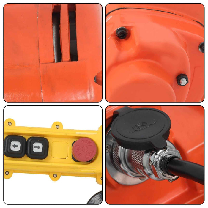 DURAFORCE 110V Electric Chain Hoist 2200lbs, 10ft Lift Height, 10 ft Wired Remote Control