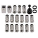 DURAFORCE New 15Pcs 1/8 - 1" Precision 5C Fractional Collet Set & 5Pcs Collet Block Set