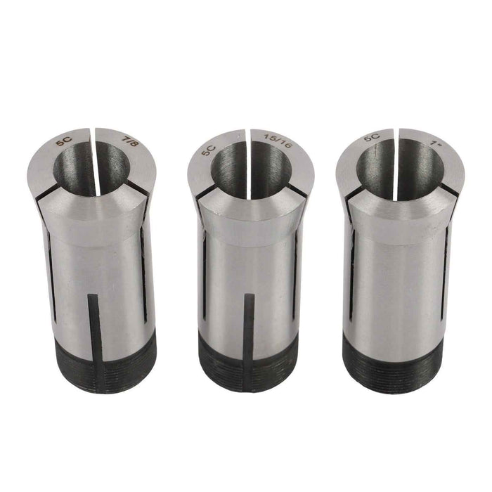 DURAFORCE New 15Pcs 1/8 - 1" Precision 5C Fractional Collet Set & 5Pcs Collet Block Set