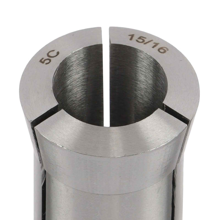 DURAFORCE New 15Pcs 1/8 - 1" Precision 5C Fractional Collet Set & 5Pcs Collet Block Set