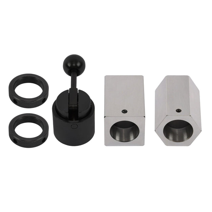 DURAFORCE New 15Pcs 1/8 - 1" Precision 5C Fractional Collet Set & 5Pcs Collet Block Set