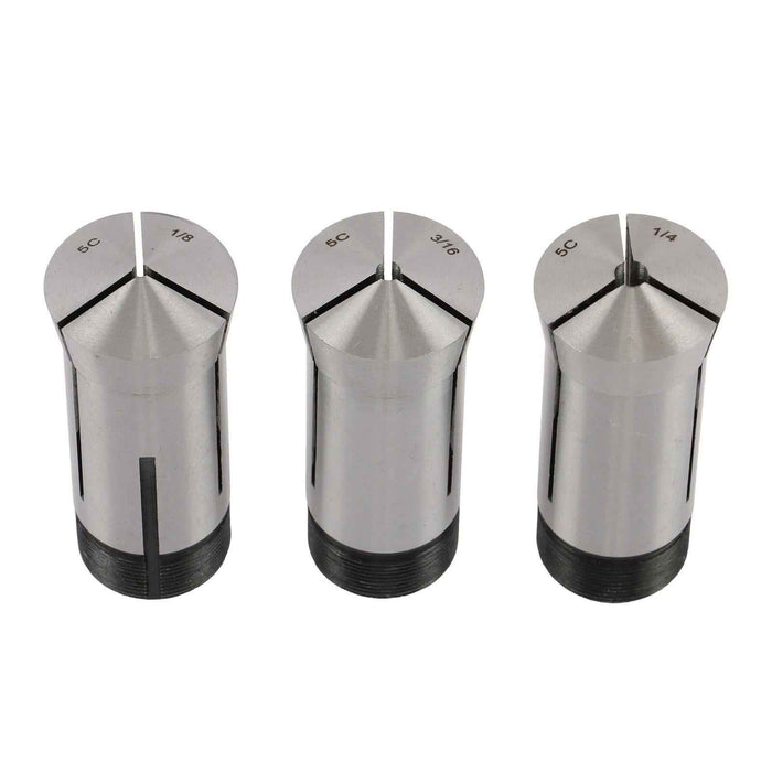 DURAFORCE New 15Pcs 1/8 - 1" Precision 5C Fractional Collet Set & 5Pcs Collet Block Set