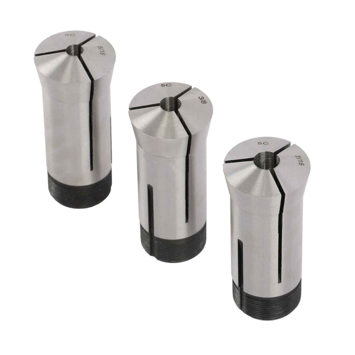 DURAFORCE New 15Pcs 1/8 - 1" Precision 5C Fractional Collet Set & 5Pcs Collet Block Set