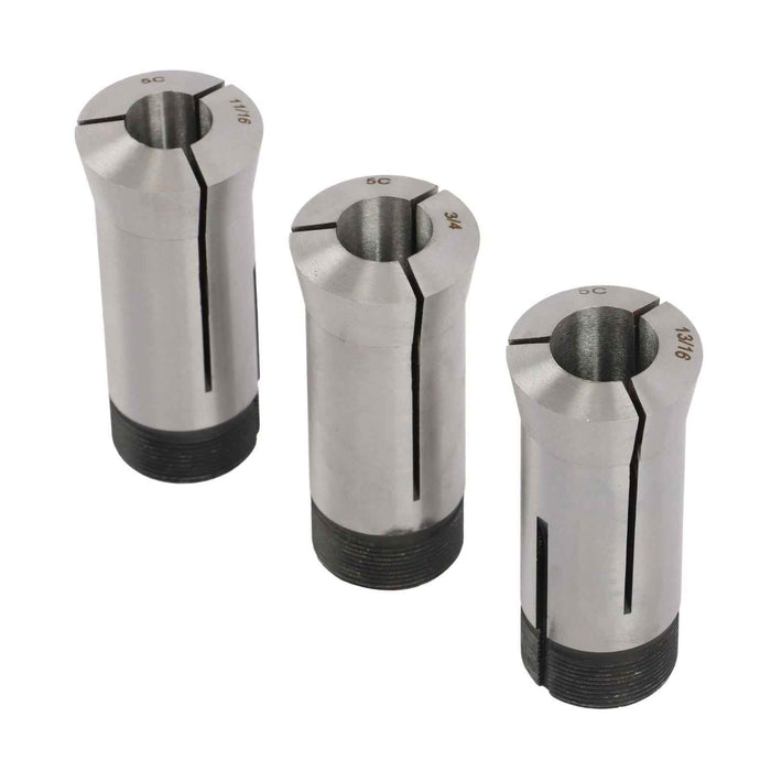 DURAFORCE New 15Pcs 1/8 - 1" Precision 5C Fractional Collet Set & 5Pcs Collet Block Set