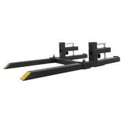 DURAFORCE 2000 Lbs 43 Inch Heavy Duty Quick Attach Bucket Forks Clamp On Pallet Forks