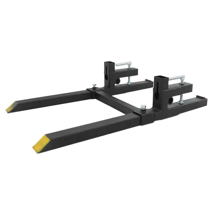 DURAFORCE 2000 Lbs 43 Inch Heavy Duty Quick Attach Bucket Forks Clamp On Pallet Forks