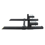 DURAFORCE 2000 Lbs 43 Inch Heavy Duty Quick Attach Bucket Forks Clamp On Pallet Forks