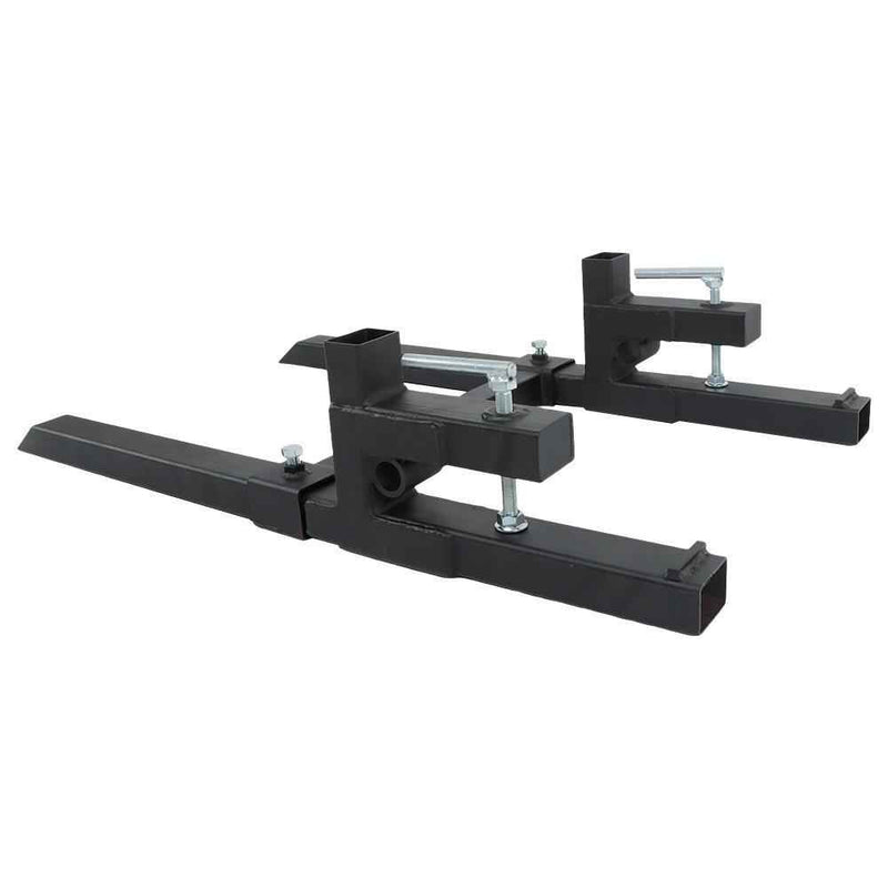 DURAFORCE 2000 Lbs 43 Inch Heavy Duty Quick Attach Bucket Forks Clamp On Pallet Forks