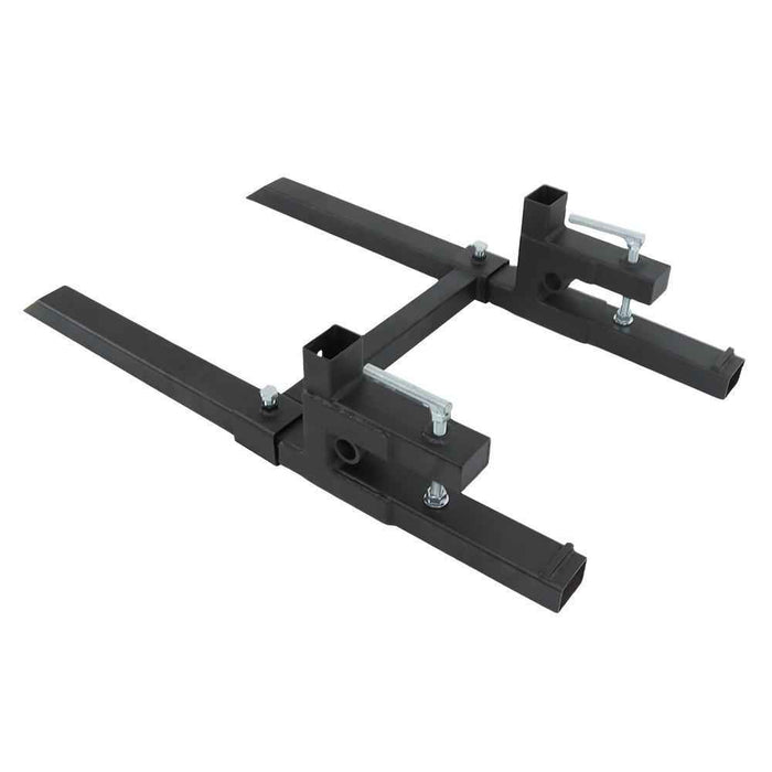 DURAFORCE 2000 Lbs 43 Inch Heavy Duty Quick Attach Bucket Forks Clamp On Pallet Forks