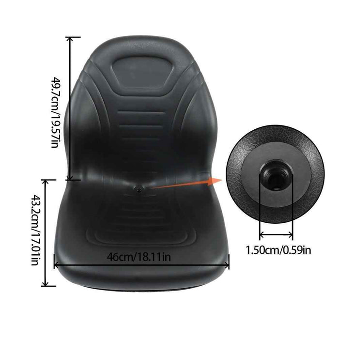 DURAFORCE Bucket Seat 240 250 315 328D 332 7775 For John Deere Skid Steer 326D 326E 328