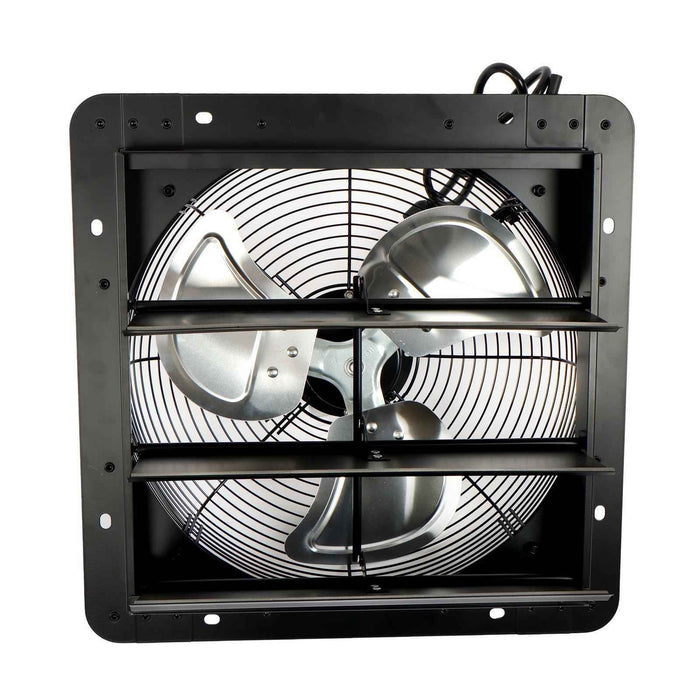 DURAFORCE 14'' Shutter Wall-Mount Attic Exhaust Fan High Speed 1400RPM 1550CFM 1.7m Power
