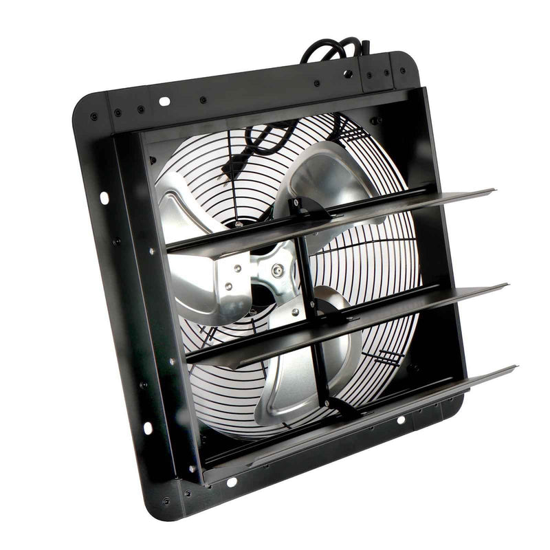 DURAFORCE 14'' Shutter Wall-Mount Attic Exhaust Fan High Speed 1400RPM 1550CFM 1.7m Power