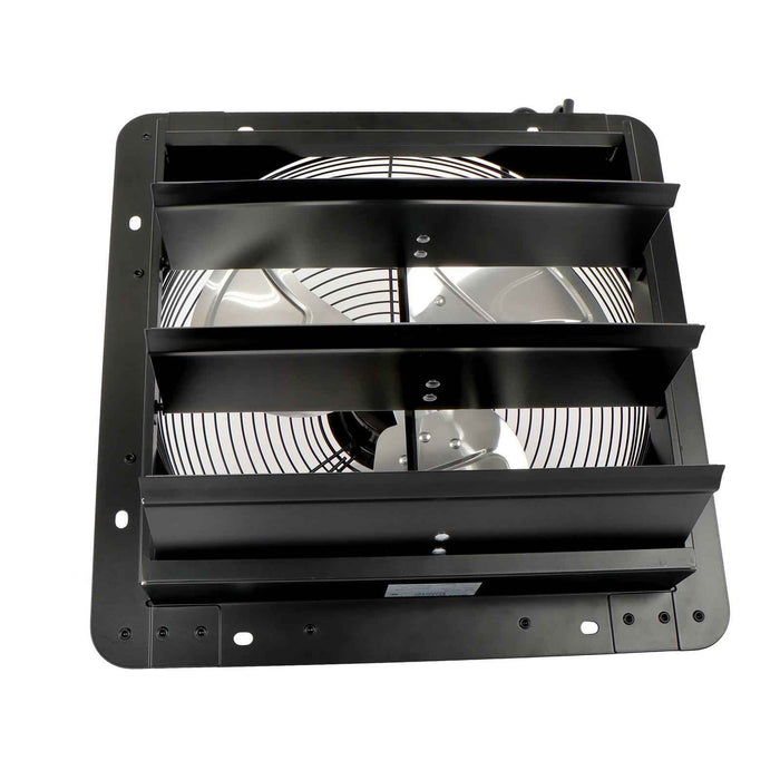 DURAFORCE 14'' Shutter Wall-Mount Attic Exhaust Fan High Speed 1400RPM 1550CFM 1.7m Power