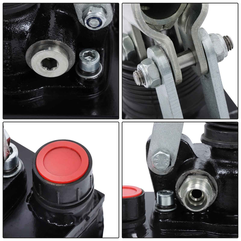 DURAFORCE 3600PSI Single Acting 1.5 Cid Hydraulic Hand Pump & 1 Qts Tank With Release Knob