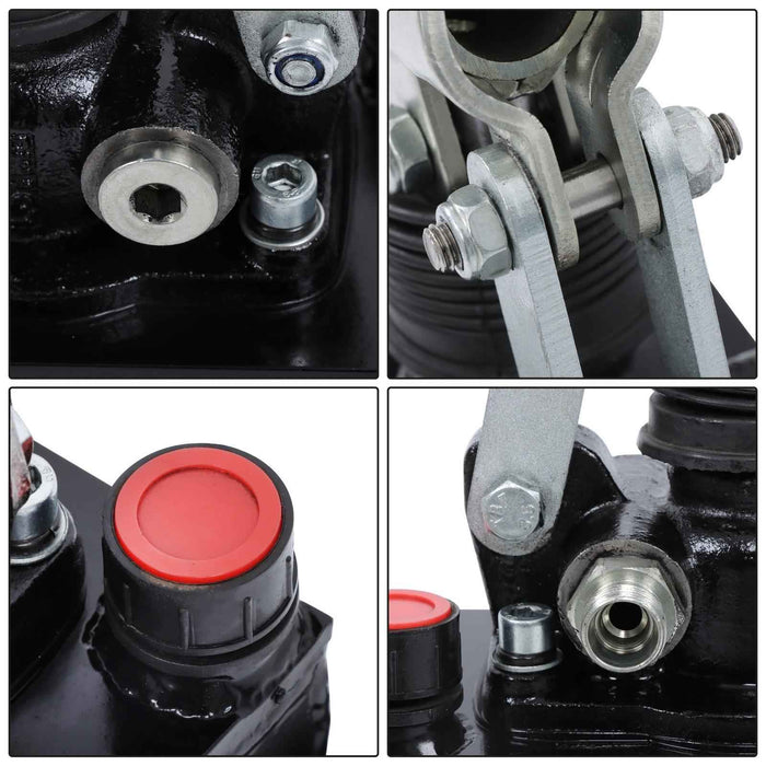 DURAFORCE 3600PSI Single Acting 1.5 Cid Hydraulic Hand Pump & 1 Qts Tank With Release Knob