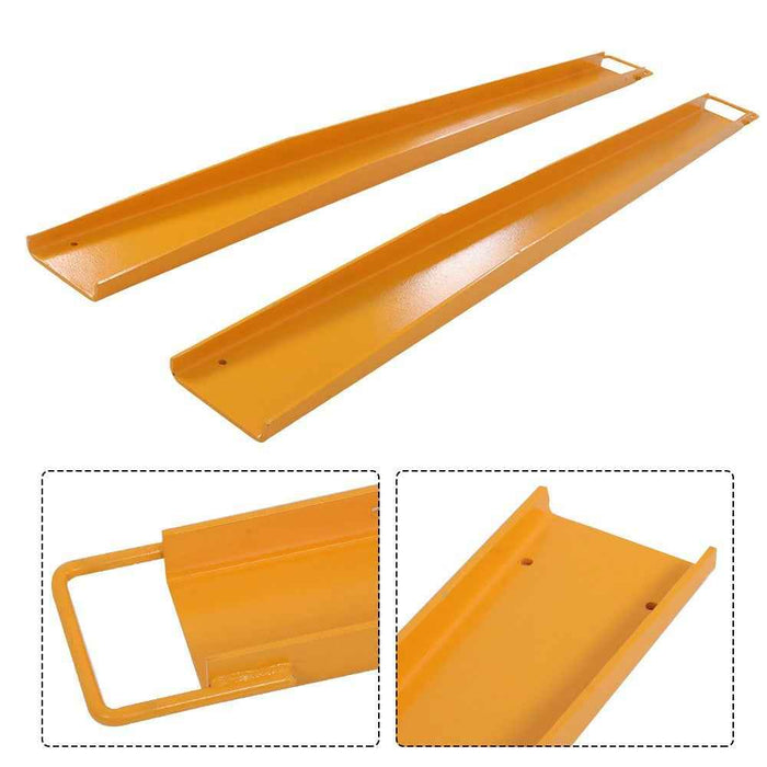 DURAFORCE 72" x 4.5" Heavy Forklift Extensions Duty Steel 1 Pair Pallet Fork Extensions