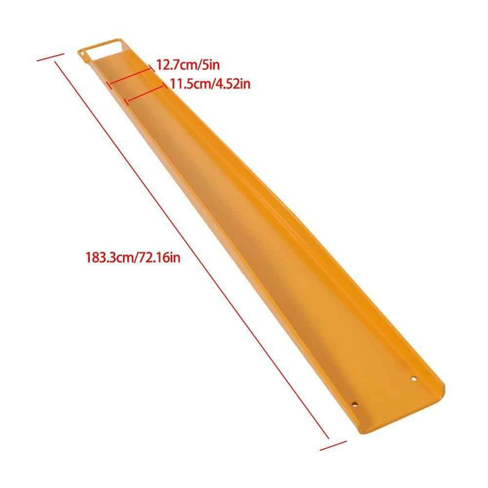 DURAFORCE 72" x 4.5" Heavy Forklift Extensions Duty Steel 1 Pair Pallet Fork Extensions