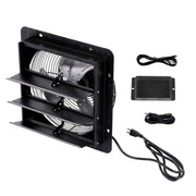 DURAFORCE 12'' Shutter Wall-Mount Attic Exhaust Fan High Speed 1600RPM 900CFM 1.7m Power