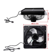 DURAFORCE 12'' Shutter Wall-Mount Attic Exhaust Fan High Speed 1600RPM 900CFM 1.7m Power