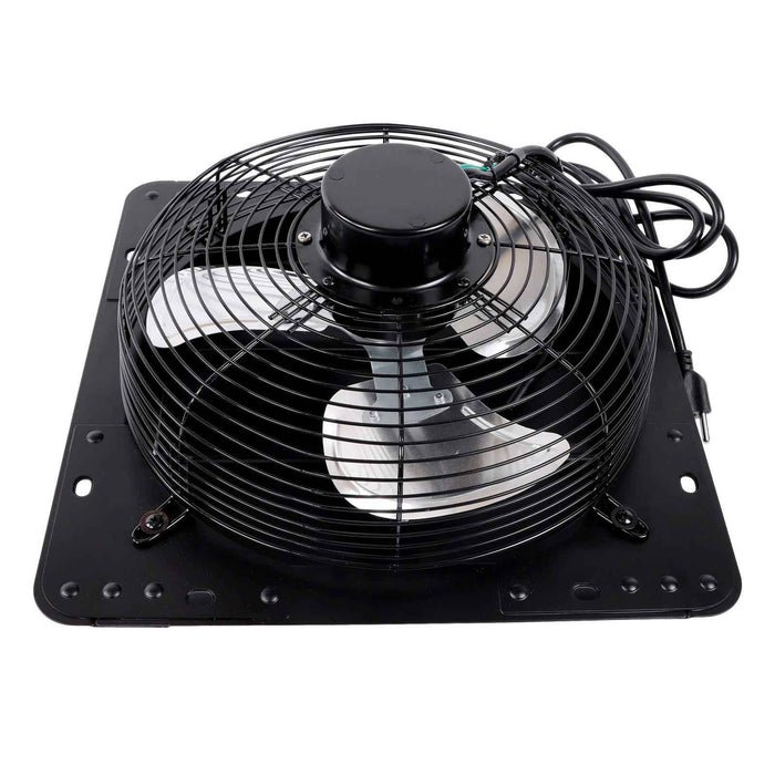 DURAFORCE 12'' Shutter Wall-Mount Attic Exhaust Fan High Speed 1600RPM 900CFM 1.7m Power