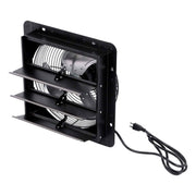 DURAFORCE 12'' Shutter Wall-Mount Attic Exhaust Fan High Speed 1600RPM 900CFM 1.7m Power