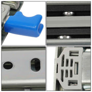 DURAFORCE 1 Pair Locking Drawer Slides 52 Inch Lock & Full Extension 500 lbs Load Capacity