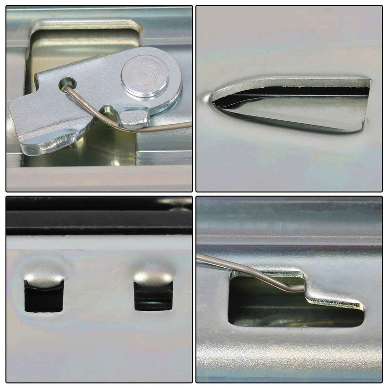 DURAFORCE 1 Pair Locking Drawer Slides 52 Inch Lock & Full Extension 500 lbs Load Capacity