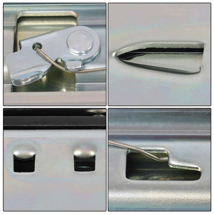 DURAFORCE 1 Pair Locking Drawer Slides 52 Inch Lock & Full Extension 500 lbs Load Capacity