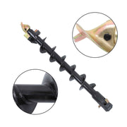 DURAFORCE 6" x 48" Auger Bit 2" Hex Post Hole Digger Attachment For mini Excavator