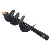DURAFORCE 12" x 48" Auger Bit 2" Hex Post Hole Digger Attachment For mini Excavator